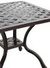 Savannah Outdoor Aluminum End Table