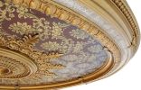 Brocade Oval Chandelier Ceiling Medallion 79 inches