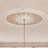 Blanco Oval Chandelier Ceiling Medallion 79 inches