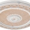 Blanco Wreath Round Chandelier Ceiling Medallion 63