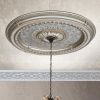 Champagne Round Chandelier Ceiling Medallion 47