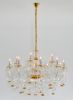 Golden Bell Crystal Chandelier