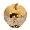 Rose Crystal and Gold Apple