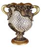 Old World Rose Crystal Vase