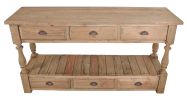 Farmhouse 6 drawer Console Table