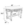 Platine Petticoat Crema Marble Top Console Table