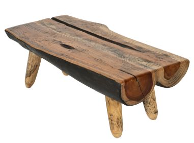 Teak Parisian Style 19.7 In Cutting Board With Natural Legs