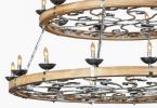 Three Tier Ridge Line 75" Chandelier