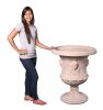 Classic Lady Mask Urn Stone Cast