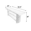 Bark TV Console Two Shelves