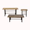 Mango Wood Industrial Coffee Table Set of 3