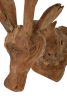 Teak Deer Head with Base