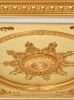 Golden Grand Square Chandelier Fan Ceiling Medallion