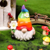 1pc Garden Rainbow Gnome Resin Statue