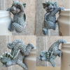 4pcs Planter Pot Hanger Dragon Miniatures