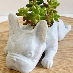 1pc Mini Resin Puppy Flower Pot