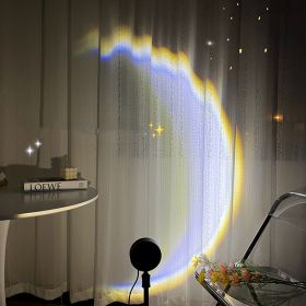 USB Rainbow Moon Lamp Projector