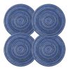 4 Pc Blue Woven Ramie Placemats