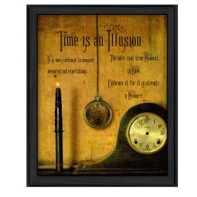 "Time" By Billy Jacobs, Printed Wall Art, Ready To Hang Framed Poster, Black Frame