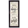 "Be Grateful" By Cindy Jacobs, Printed Wall Art, Ready To Hang Framed Poster, Black Frame