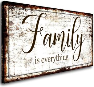 Family is Everything Wall Art