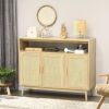 Cabinet with Rattan Doors