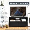 44 Inches Wooden Storage Cabinet TV Stand