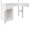 All-In-One Desk, Twin Loft Bed & Storage Unit