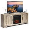 65 Inch Media Component TV Stand with Adjustable Shelves