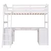 All-In-One Desk, Twin Loft Bed & Storage Unit