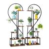 2pcs 6 Layer Half Heart Shelf