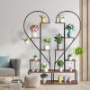 2pcs 6 Layer Half Heart Shelf