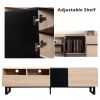 Modern 80" TV Stand /w Double Storage Space