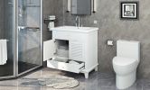 Bathroom Vanity with Sink & 2 Door Cabinet