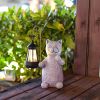 Solar Statue Cat Figurine