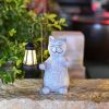 Solar Statue Cat Figurine