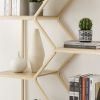 Rattan 5 Tier Bookshelf