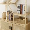 Rattan 5 Tier Bookshelf