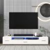 Minimalist Design 90" TV stand w/ Color Changing LED Light