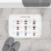 Coffee Time Drinks Bath Mat Home Accents