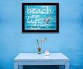 "Beach Life" By Cindy Jacobs, Printed Wall Art, Ready To Hang Framed Poster, Black Frame