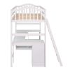 All-In-One Desk, Twin Loft Bed & Storage Unit