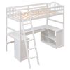 All-In-One Desk, Twin Loft Bed & Storage Unit