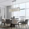 Modern Oval Crystal ceiling chandelier Luxury Home Decor Light Fixture