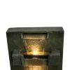 Concrete Modern Water Fountain with LED Lights