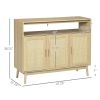 Cabinet with Rattan Doors