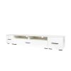 Minimalist Design 90" TV stand w/ Color Changing LED Light