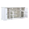 U-Can 65" TV Stand /w 2 Tempered Glass & 2 Solid Doors