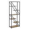 31.5" W * 71" H Metal Etagere Bookcase