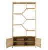 Rattan 5 Tier Bookshelf